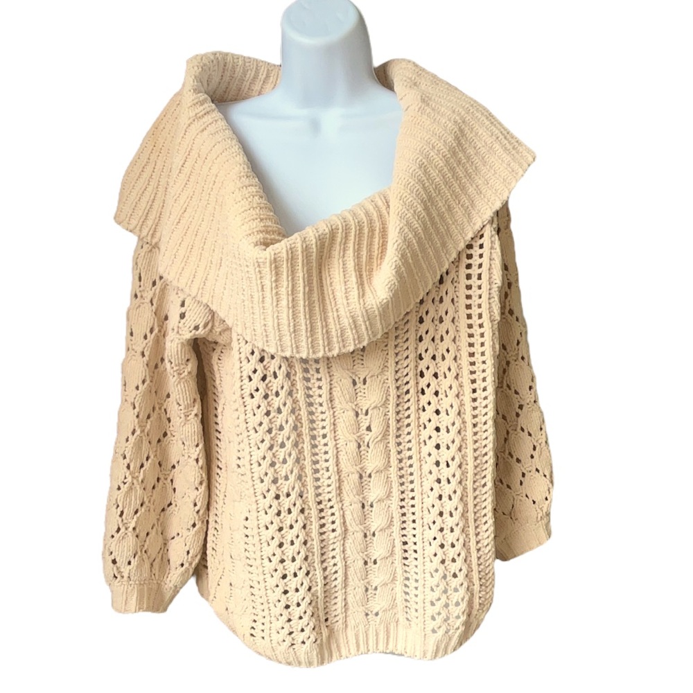 ANTHROPOLOGIE MOON & MADISON Chunky knit sweater Size Large